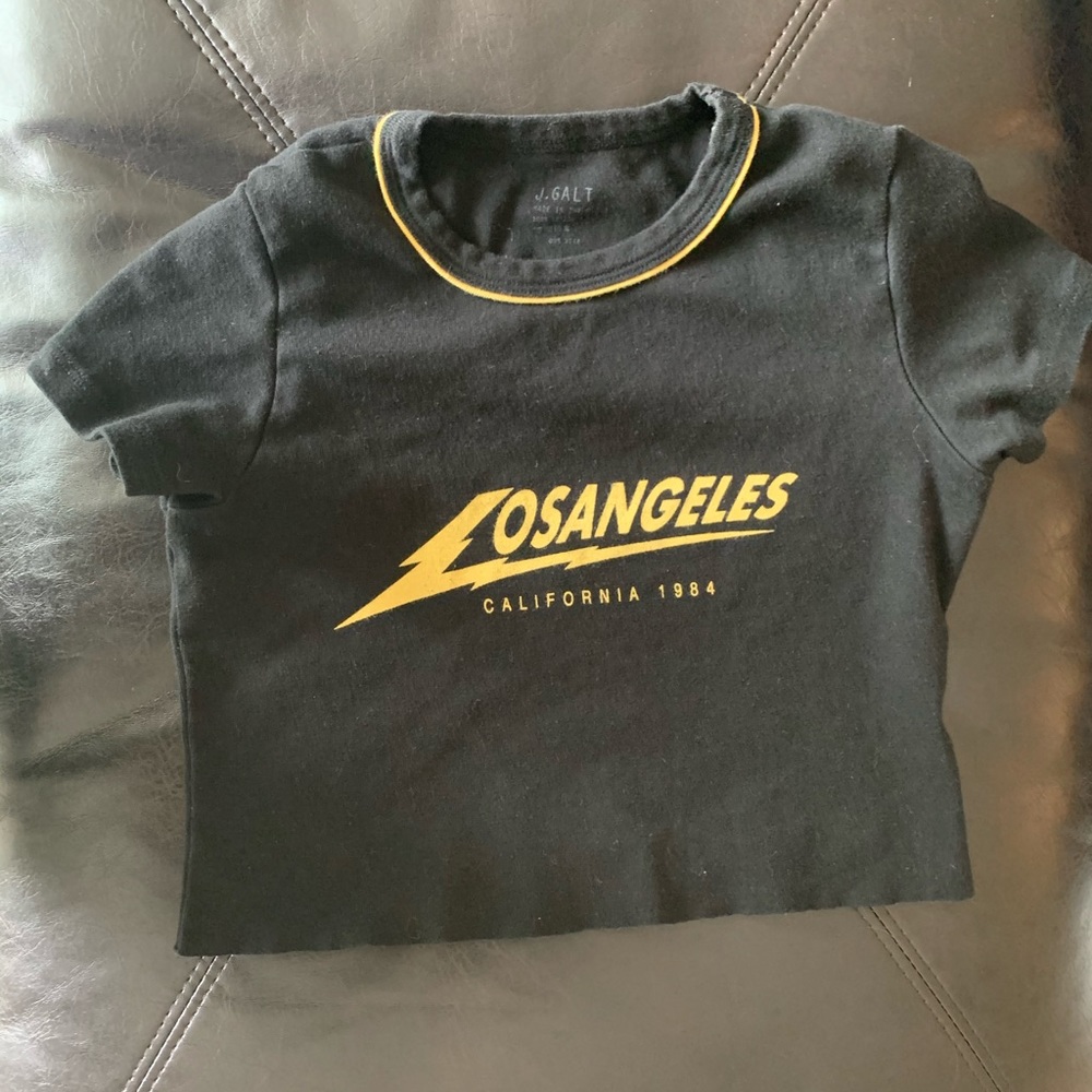 Brandy Melville Los Angeles Crop Tee